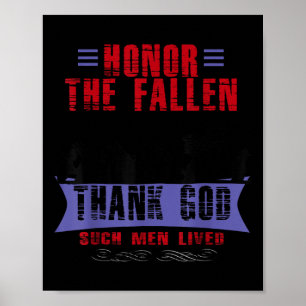 Ehre die gefallenen Gott Gott, diese Menschen lebt Poster
