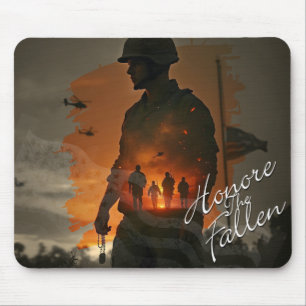 Ehre die Toten - vergiss nicht, ihr Opfer zu begeh Mousepad