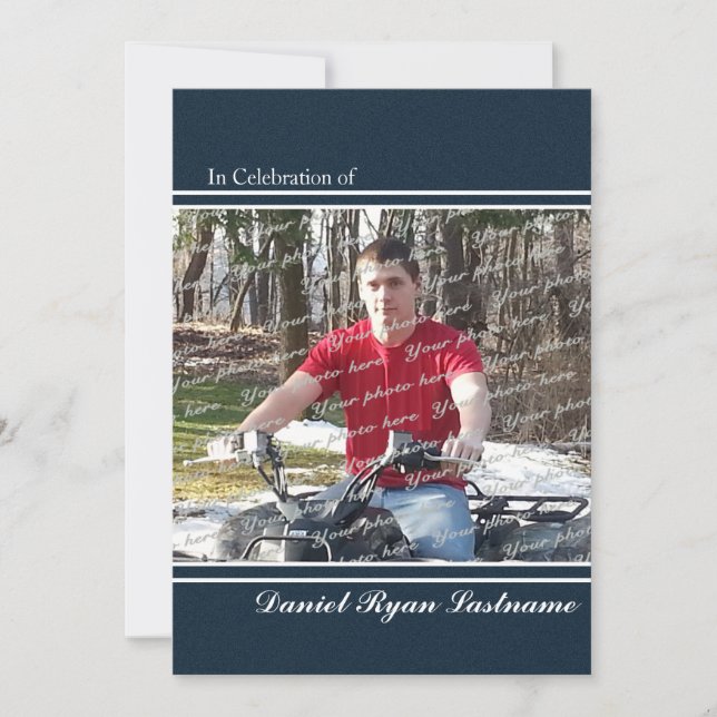 Ehre durch Foto Einladung (Vorderseite)