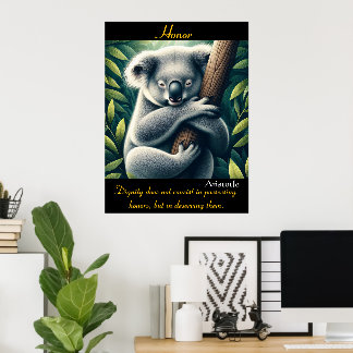 Ehre Erholungen in der sanften Stille der Natur Poster