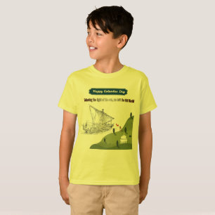 Ehre für Columbus gelb T-Shirt