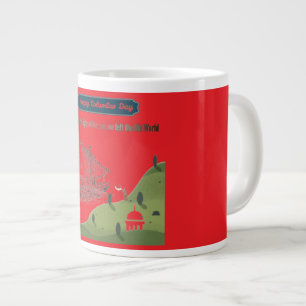 Ehre für Columbus strahlend rot Jumbo-Tasse