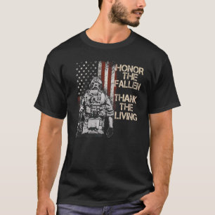 Ehre für die Toten - Danke für die lebendige ameri T-Shirt