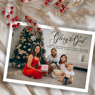 Ehre sei Gott Personalisiertes Foto Weihnachten