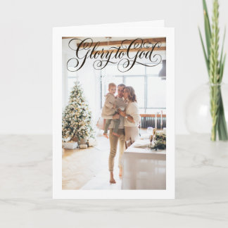 Ehre sei Gott Personalisiertes Foto Weihnachten