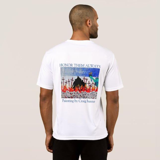 Ehre sie immer T - Shirt (Schwarz voll)
