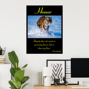 Ehre steigt in der Natur als Rohstoff Poster
