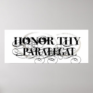 Ehre Thy Paralegal Poster