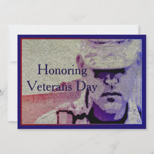 Ehren Sie den Veterans Day 7,5" x 5,5 Einladungska Einladung