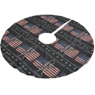 Ehren Sie gefallen Polyester Weihnachtsbaumdecke