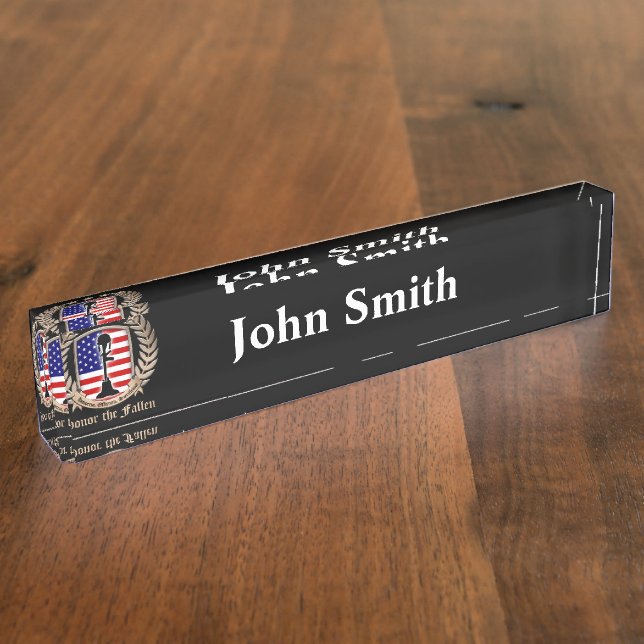 Ehren Sie gefallen - Wappen Namensplakette (Seite)