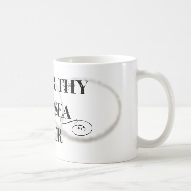 Ehren Sie Thy Tiefsee-Taucher Kaffeetasse (Rechts)