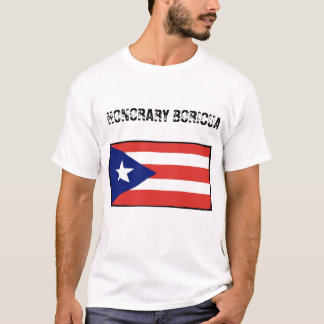 Ehrenamtlich Boricua-blanco T-Shirt
