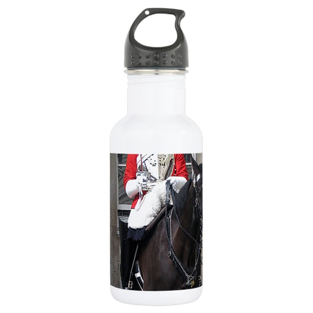 Ehrengarde für das Pferd London Edelstahlflasche (Vorderseite)