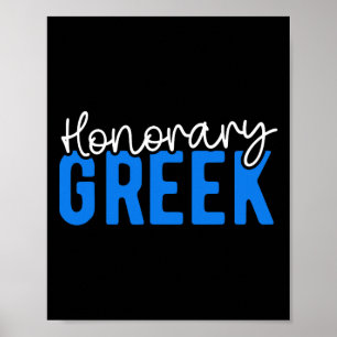 Ehrengriechische Flagge Griechenland Flagge Griech Poster