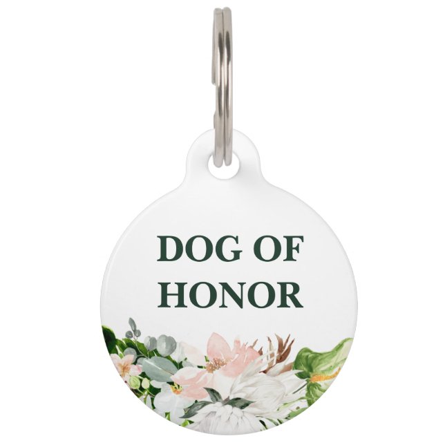 Ehrenhund | Florenhund bei Hochzeiten Haustiermarke (Vorderseite)