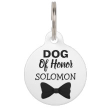 Ehrenhund Hochzeit schwarzen Schlips