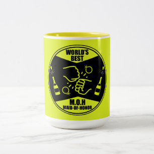 Ehrenjungfer der Welt Zweifarbige Tasse