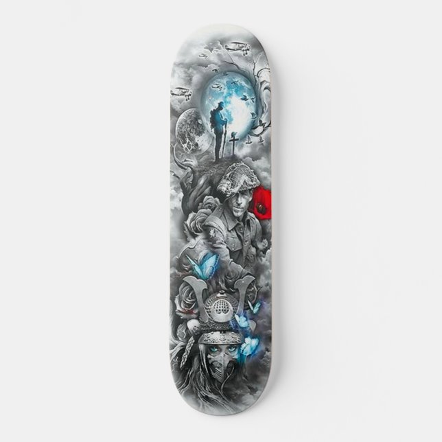 Ehrenkrieger Soldier Moon Flugzeug Element Skateboard (Vorderseite)