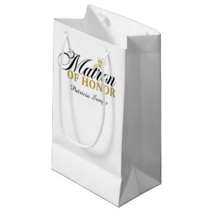 Ehrenmatron - individuell anpassbare Hochzeitsfeie Kleine Geschenktüte
