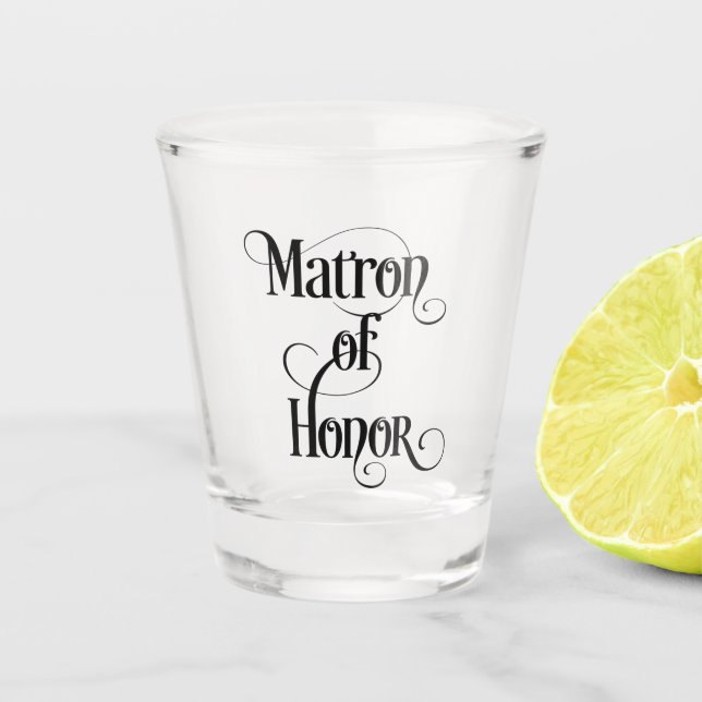 Ehrenmatron Schnapsglas (Vorderseite)