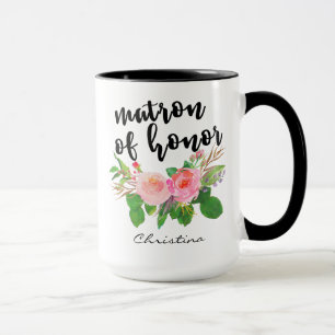 Ehrenmatron Wasserfarbe Personalisiert Tasse