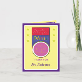 Ehrenmedaille Lehrerin Danke Karte