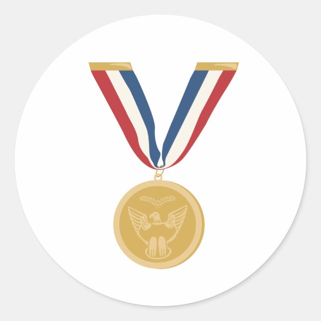 Ehrenmedaille Runder Aufkleber (Vorderseite)