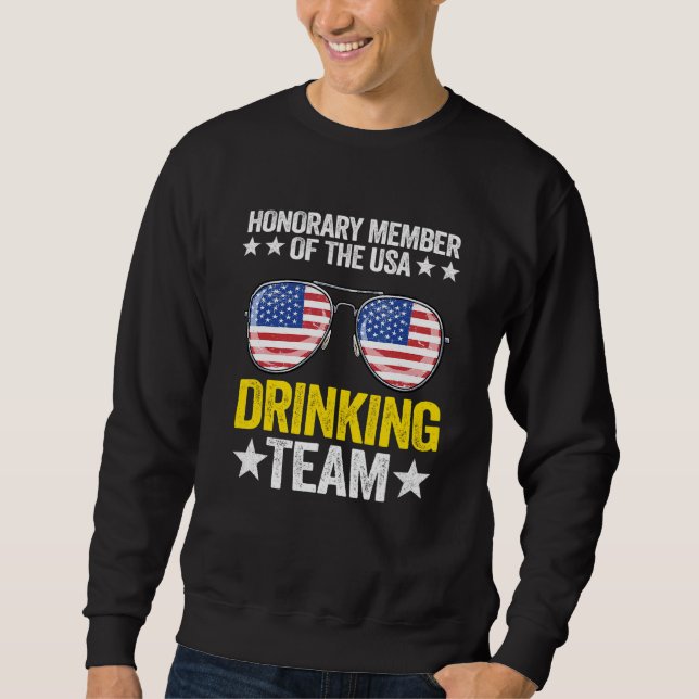 Ehrenmitglied des amerikanischen Getränketeams Ame Sweatshirt (Vorderseite)