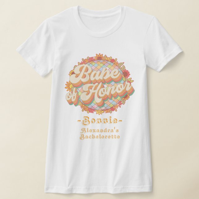 Ehrenretro 60er 70er Bachelorette Wochenende T-Shirt (Ablage )