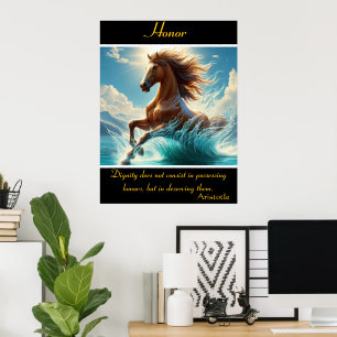 Ehrentänze aus türkisfarbenem Wasser Poster