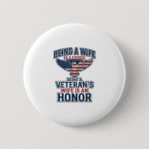 Ehrenvolles patriotisches Adler-Shirt für die Ehef Button