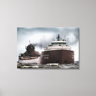 Ehrenwerte James L Oberstar Schiff auf dem Lake Su Leinwanddruck