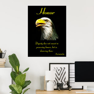 Ehrenzeichen mit der zeitlosen Anmut des Adlers Poster