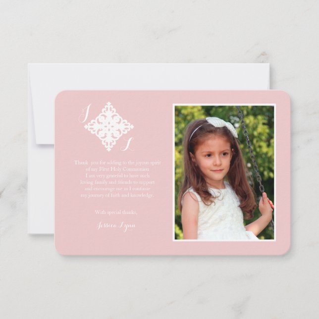 Ehrerbietiges queres religiöses Foto danken Ihnen Dankeskarte (Vorderseite)