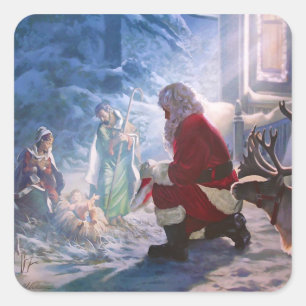 Ehrerbietung durch Danny Hahlbohm Quadratischer Aufkleber