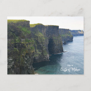 Ehrfurcht vor den Cliffs of Moher - Irland Postkarte
