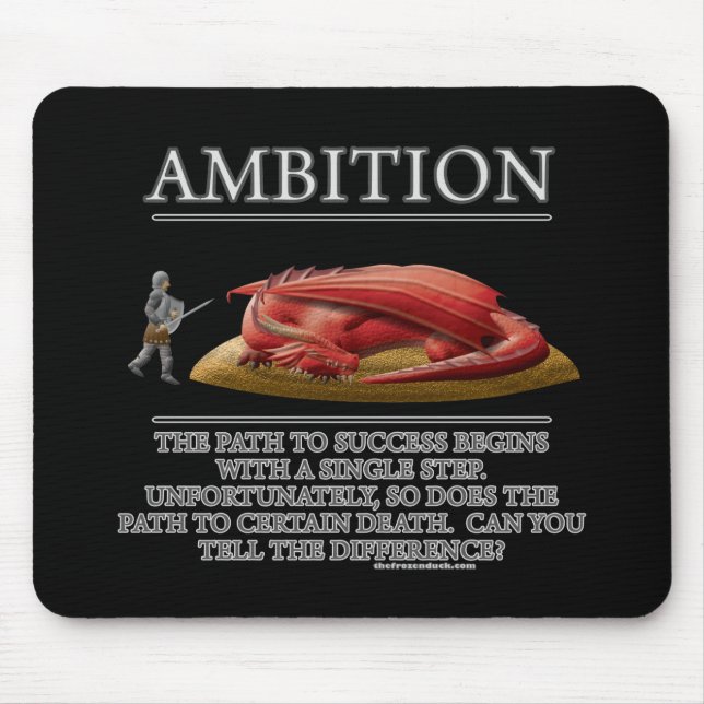 Ehrgeiz-Fantasie(De) Motivator Mousepad (Vorne)