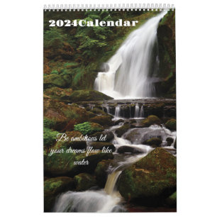 Ehrgeiz gelassen, wie Wasser 2024 Kalender