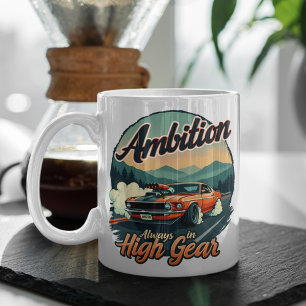 Ehrgeiz im höchsten Gang - Klassisches Vintage-Aut Kaffeetasse