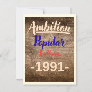 Ehrgeiz: Populäre Kultur Postkarte