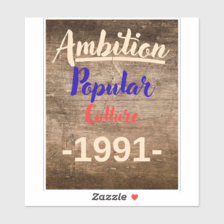 Ehrgeiz: Populärkultur Aufkleber