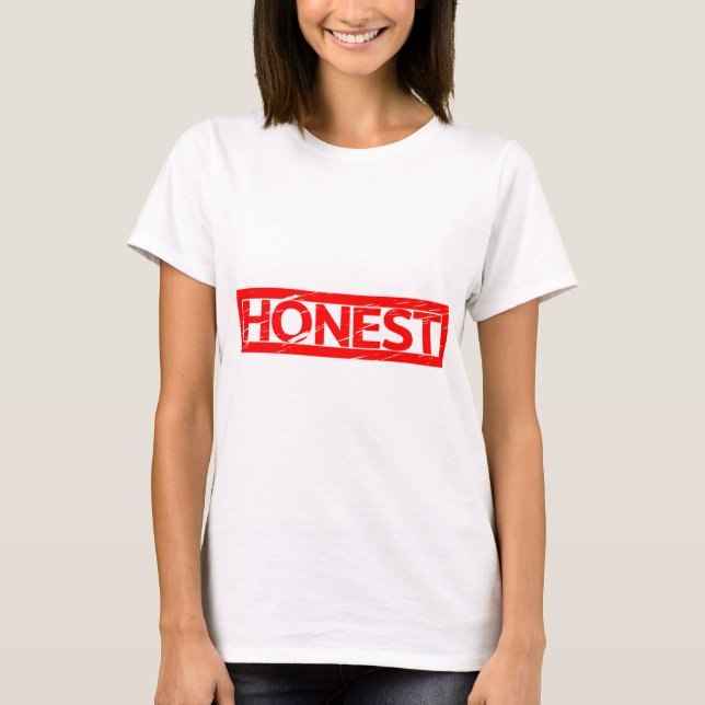 Ehrliche Briefmarke T-Shirt (Vorderseite)