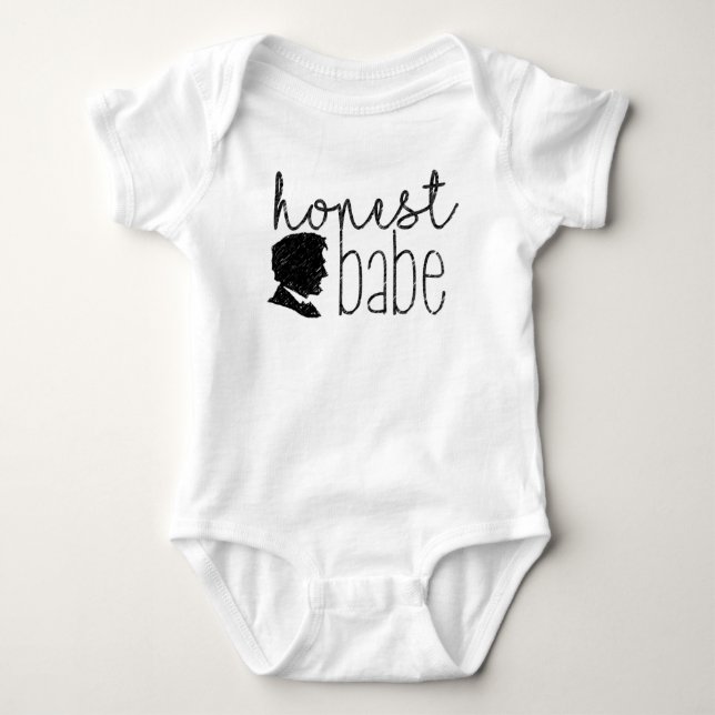 Ehrlicher Baby Abe Lincoln Bodysuit Strampler (Vorderseite)