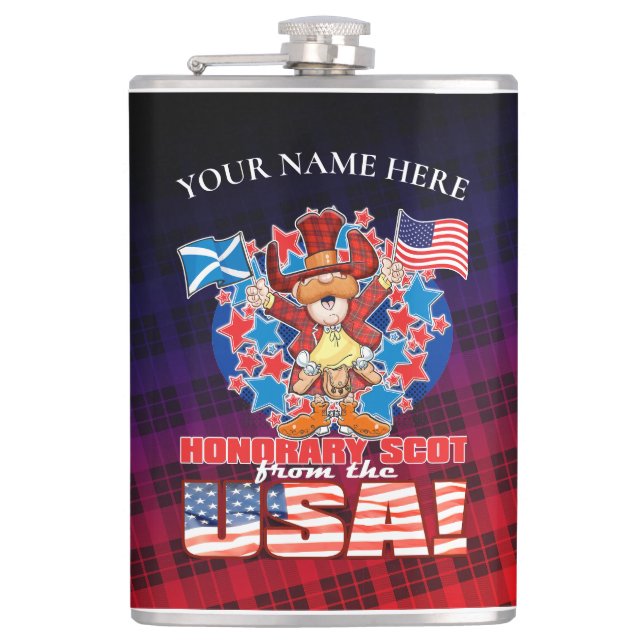 Ehrlicher Schotte aus den USA! Flachmann (Vorderseite)
