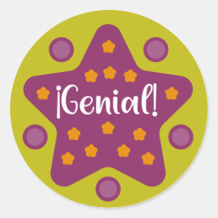 Ehrlicher Spanischer Lehrer Runder Aufkleber