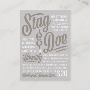 Ehrliches Stag & Doe Ticket