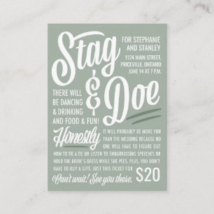 Ehrliches Stag & Doe Ticket