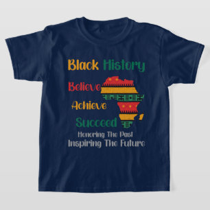 Ehrung des vergangenen Inspirierend Schwarzgeschic T-Shirt