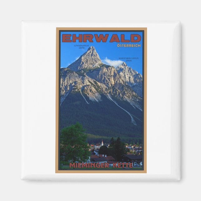 Ehrwald - die Sonnenspitze Magnet (Vorne)
